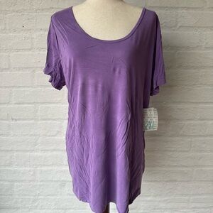 ✨NWT✨ LulaRoe Purple Classic Tee 2XL